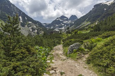 Bulgaristan 'ın Rila Dağı, Malyovitsa zirvesinin şaşırtıcı yaz manzarası