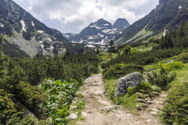 Bulgaristan 'ın Rila Dağı, Malyovitsa zirvesinin şaşırtıcı yaz manzarası