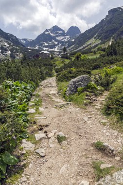 Bulgaristan 'ın Rila Dağı, Malyovitsa zirvesinin şaşırtıcı yaz manzarası