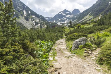 Bulgaristan 'ın Rila Dağı, Malyovitsa zirvesinin şaşırtıcı yaz manzarası