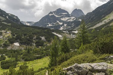 Bulgaristan 'ın Rila Dağı, Malyovitsa zirvesinin şaşırtıcı yaz manzarası