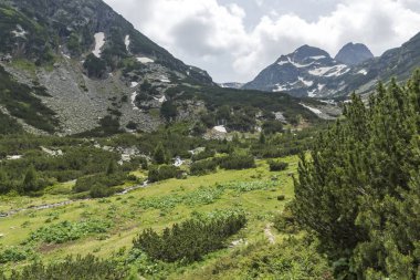 Bulgaristan 'ın Rila Dağı, Malyovitsa zirvesinin şaşırtıcı yaz manzarası