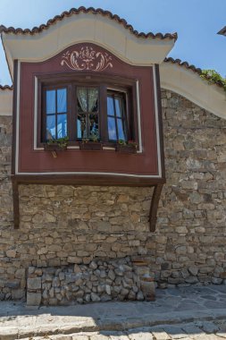 Plovdiv, Bulgaristan - 5 Temmuz 2018: Ortaçağ St Constantine ve St. Elena Kilisesi eski şehir Plovdiv, Bulgaristan