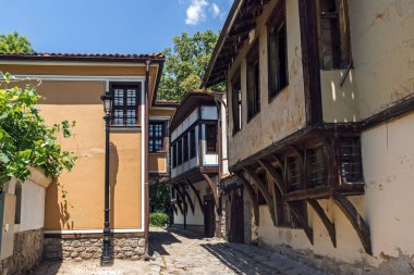 Plovdiv, Bulgaristan - 5 Temmuz 2018: Ortaçağ St Constantine ve St. Elena Kilisesi eski şehir Plovdiv, Bulgaristan