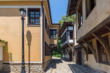 Plovdiv, Bulgaristan - 5 Temmuz 2018: Ortaçağ St Constantine ve St. Elena Kilisesi eski şehir Plovdiv, Bulgaristan