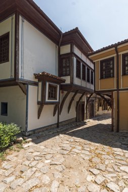Plovdiv, Bulgaristan - 5 Temmuz 2018: Ortaçağ St Constantine ve St. Elena Kilisesi eski şehir Plovdiv, Bulgaristan