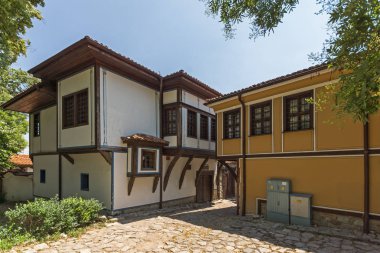 Plovdiv, Bulgaristan - 5 Temmuz 2018: Ortaçağ St Constantine ve St. Elena Kilisesi eski şehir Plovdiv, Bulgaristan