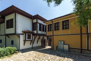 Plovdiv, Bulgaristan - 5 Temmuz 2018: Ortaçağ St Constantine ve St. Elena Kilisesi eski şehir Plovdiv, Bulgaristan