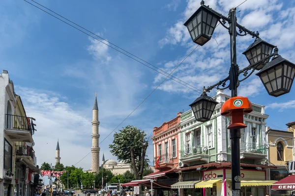 Edirne Turquia Maio 2018 Rua Pedonal Comercial Centro Cidade Edirne — Fotografia de Stock