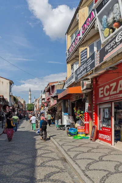 Edirne Turquía Mayo 2018 Calle Peatonal Comercial Centro Ciudad Edirne — Foto de Stock