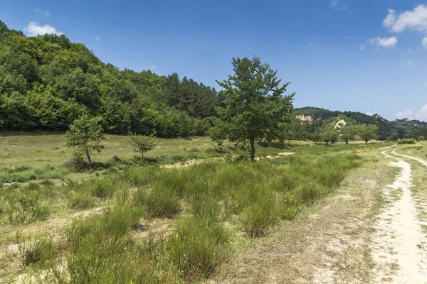 Paesaggio Estivo Vicino Villaggio Zlatolist Melnik Piramidi Sabbia Pirin Mountain — Foto Stock