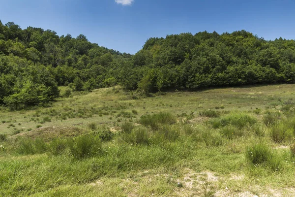 Zomer Landschap Buurt Van Dorp Van Zlatolist Melnik Zand Piramides — Stockfoto