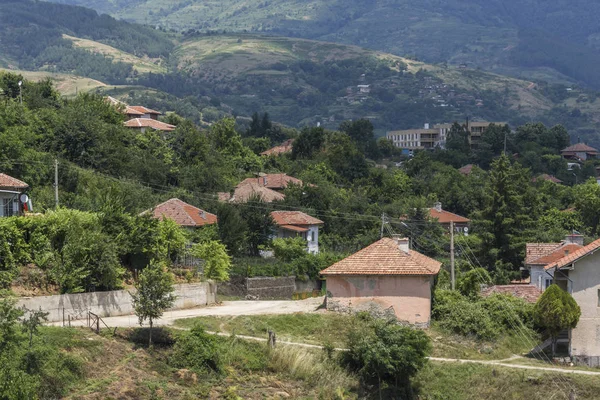 Panorama Con Villaggio Gega Ograzhden Mountain Regione Blagoevgrad Bulgaria — Foto Stock