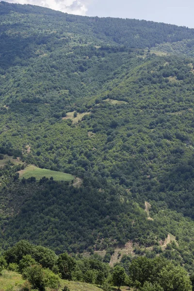 Panorama Con Pueblo Gega Ograzhden Mountain Región Blagoevgrad Bulgaria — Foto de Stock