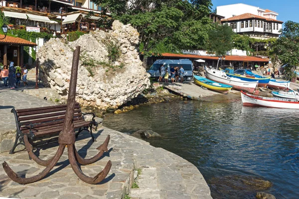 Nessebar Bulgarie Août 2018 Vue Panoramique Port Vieille Ville Nessebar — Photo