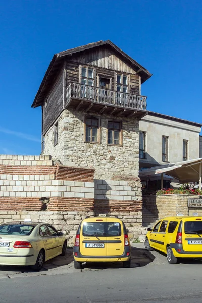 Nessebar Bulgarie Août 2018 Rue Avec Maisons Dans Vieille Ville — Photo