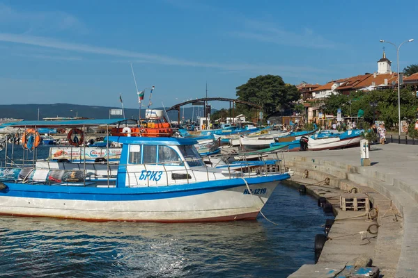 Nessebar Bulgaria August 2018 Panoramic View Port Old Town Nessebar — Stock Photo, Image