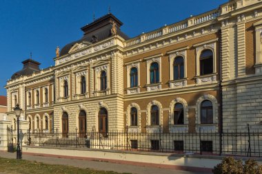 Sremski Karlovci, Voyvodina, Sırbistan - 11 Kasım 2018: Bina, Sırp Ortodoks Theological Seminary içinde şehir, Srijemski Karlovci, Voyvodina, Sırbistan
