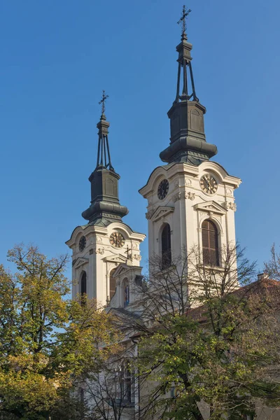 Sremski Karlovci Vojvodina Serbia November 2018 Panorama Center Town Srijemski — Stock Photo, Image