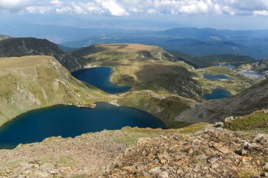 Muhteşem manzarasına yedi Rila göller, Rila Dağı, Bulgaristan