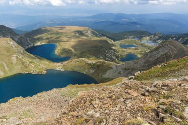 Muhteşem manzarasına yedi Rila göller, Rila Dağı, Bulgaristan