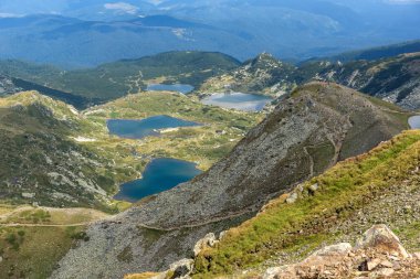 Muhteşem manzarasına yedi Rila göller, Rila Dağı, Bulgaristan