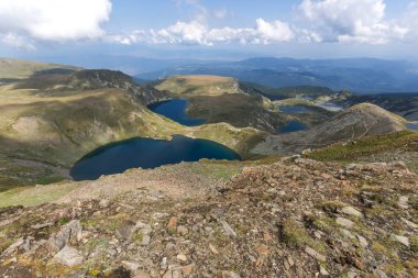 Muhteşem manzarasına yedi Rila göller, Rila Dağı, Bulgaristan