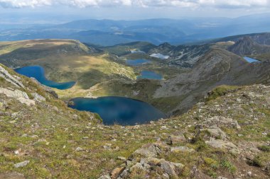 Muhteşem manzarasına yedi Rila göller, Rila Dağı, Bulgaristan