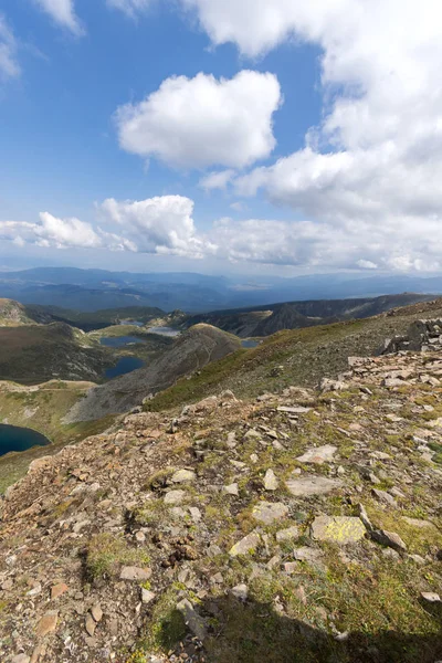 Pemandangan Panorama Yang Menakjubkan Dari Seven Rila Lakes Rila Mountain — Stok Foto