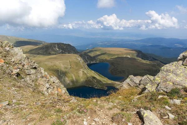 Yaz görünümü böbrek ve göz göller, Rila Dağı, yedi Rila göller, Bulgaristan