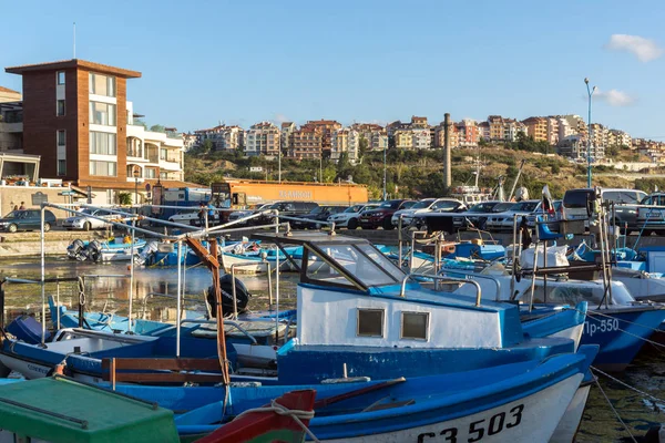 Σωζόπολη Βουλγαρία Αυγούστου 2018 Βάρκα Στο Λιμάνι Της Σωζόπολης Περιφέρεια — Φωτογραφία Αρχείου