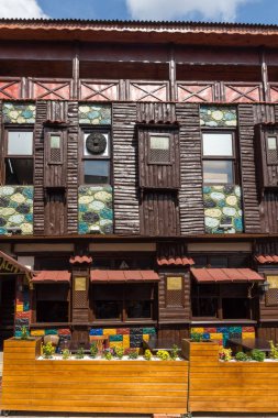 Edirne, Türkiye - 26 Mayıs 2018: Alışveriş yayalara Edirne şehri, Doğu Trakya, Türkiye'nin merkezi