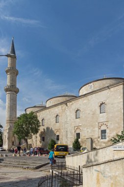 Edirne, Türkiye - 26 Mayıs 2018: Eski Camii Camii Edirne şehri, Doğu Trakya, Türkiye'nin merkezi