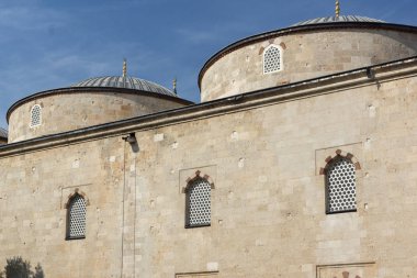 Edirne, Türkiye - 26 Mayıs 2018: Eski Camii Camii Edirne şehri, Doğu Trakya, Türkiye'nin merkezi
