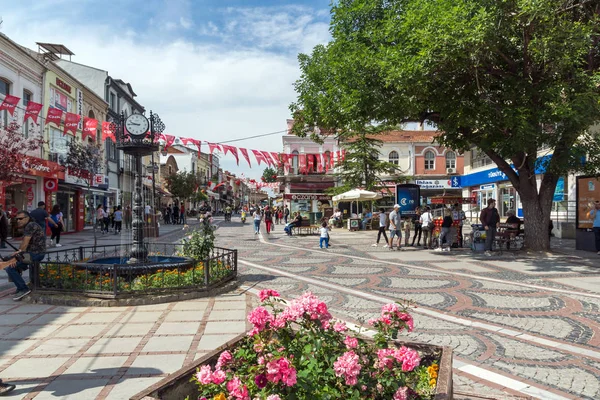 Edirne Turquía Mayo 2018 Calle Peatonal Comercial Centro Ciudad Edirne —  Fotos de Stock