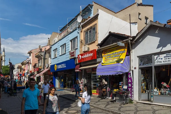 Edirne Turquía Mayo 2018 Calle Peatonal Comercial Centro Ciudad Edirne — Foto de Stock