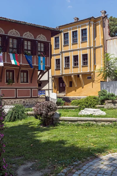 Plovdiv Bulgaria July 2018 Nineteenth Century Houses Architectural Historical Reserve — Stock Photo, Image