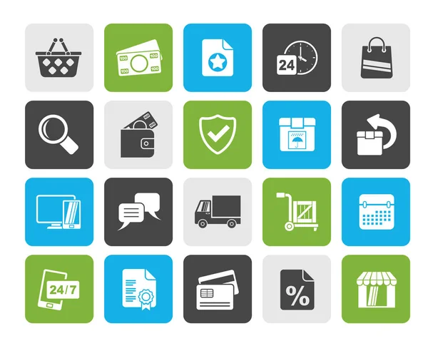 Commerce Shop Icons Vector Icon Set — Stock Vector