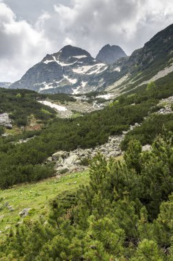 Bulgaristan 'ın Rila Dağı, Malyovitsa zirvesinin şaşırtıcı yaz manzarası