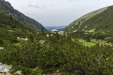 Yaz peyzaj Malyoviska Nehri Vadisi, Rila Dağı, Bulgaristan