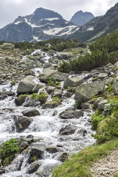 Sommerlandschaft Des Malyovitsa Gipfels Und Malyoviska Flusses Rila Gebirge Bulgarien — Stockfoto