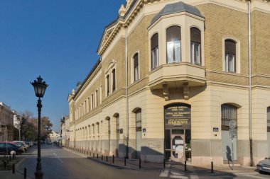 Novi Sad, Voyvodina, Sırbistan - 11 Kasım 2018: Bina Matica Srpska Kültür Merkezi içinde şehir, Novi Sad, Voyvodina, Sırbistan