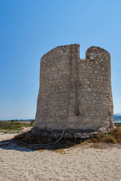 Molinos Viento Medievales Abandonados Girapetra Beach Lefkada Islas Jónicas Grecia —  Fotos de Stock