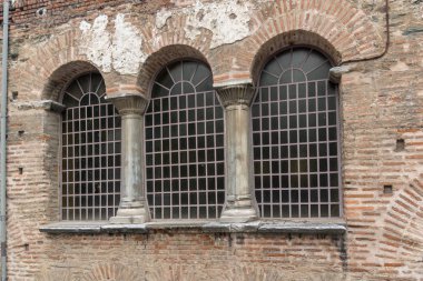 Yunanistan 'ın orta kesimindeki Selanik kentinde bulunan Acheiropoietos antik Bizans Kilisesi