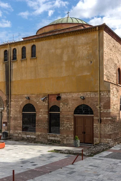 Starobylé Byzantské Pravoslavné Hagia Sophia Cathedral Centru Soluně Střední Makedonie — Stock fotografie