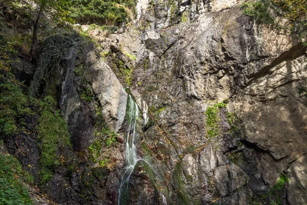 Outono Vista Samodivsko Praskalo Cachoeira Rhodope Mountains Bulgária — Fotografia de Stock