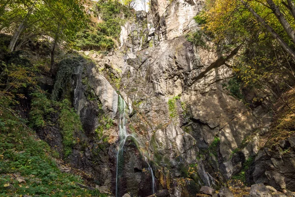 Outono Vista Samodivsko Praskalo Cachoeira Rhodope Mountains Bulgária — Fotografia de Stock
