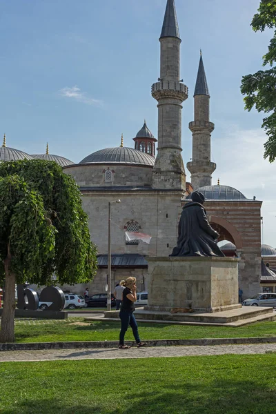 エディルネの街 東トラキアは トルコの中央に Eski Camii モスク — ストック写真