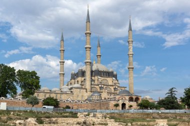Outside view of Selimiye Mosque Built between 1569 and 1575  in city of Edirne,  East Thrace, Turkey