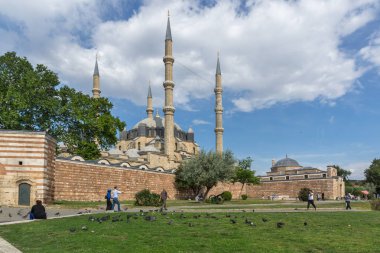 Outside view of Selimiye Mosque Built between 1569 and 1575  in city of Edirne,  East Thrace, Turkey
